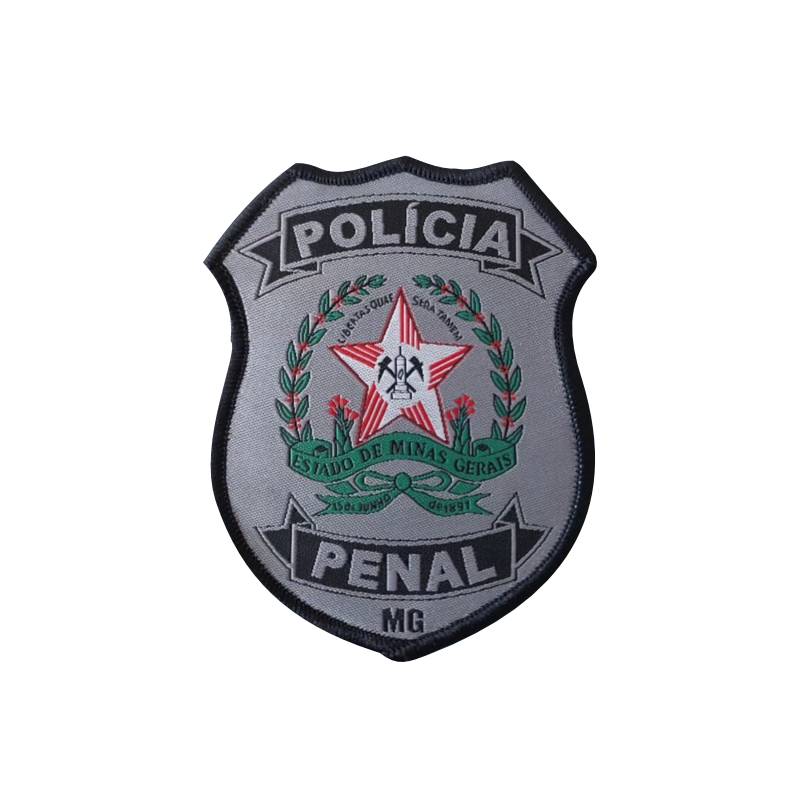 Brasão Polícia Penal MG Oficial - Bordado Em Alta Resolução - Esbelto Infante Artigos Militares