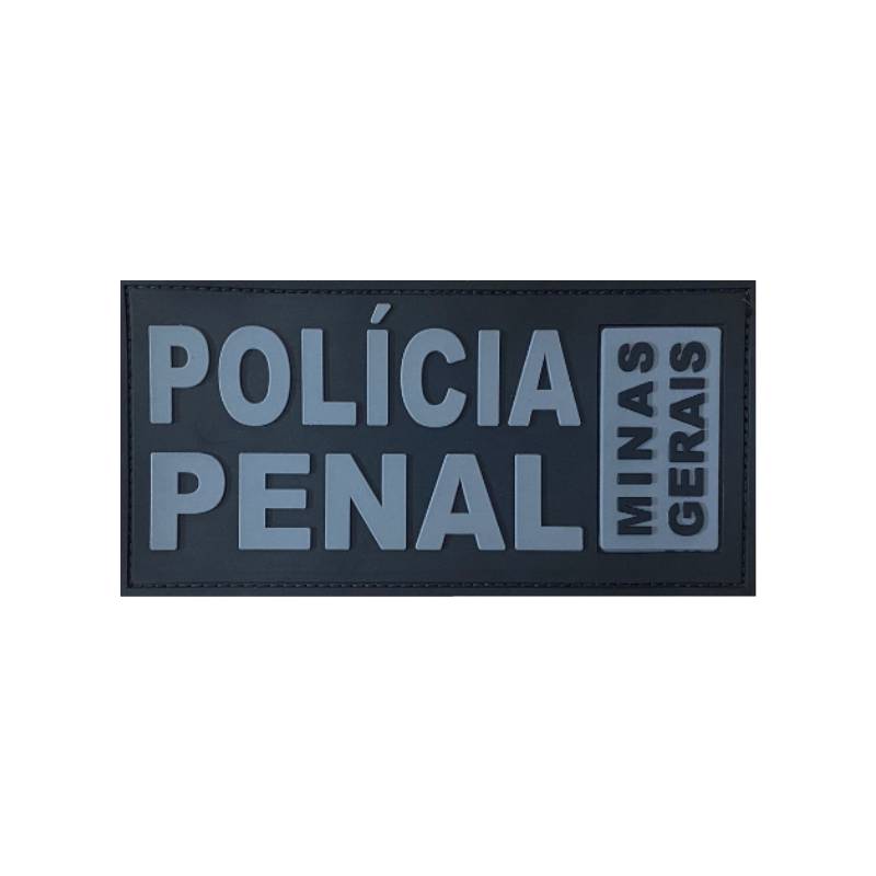 Emborrachado PPMG para Colete - Costas - Preto e Cinza (Negativo) - Esbelto Infante Artigos Militares