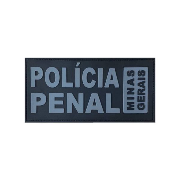 Emborrachado PPMG para Colete - Frente- Preto e Cinza (Negativo)- Esbelto Infante Artigos Militares