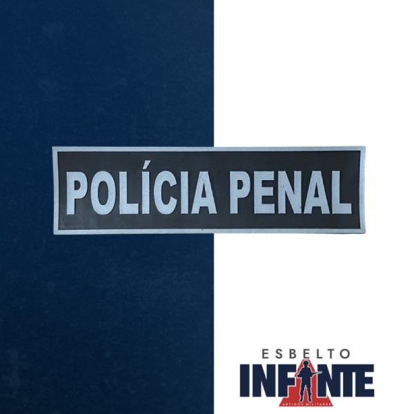 Tarjeta Polícia Penal Emborrachada para Frente do Colete/acessórios - Esbelto Infante Artigos Militares